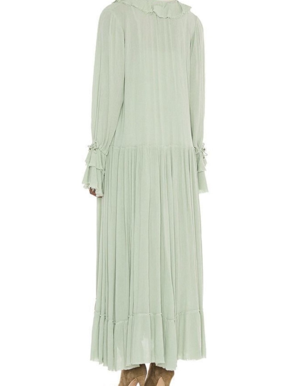 Free People Sweet Darlin’ Maxi Dress in Sage Green - Picture 3 of 6